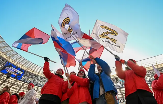 Fans at stadium