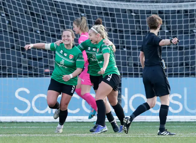 Coventry United celebrate.