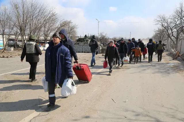 Evacuations in Ukrinae