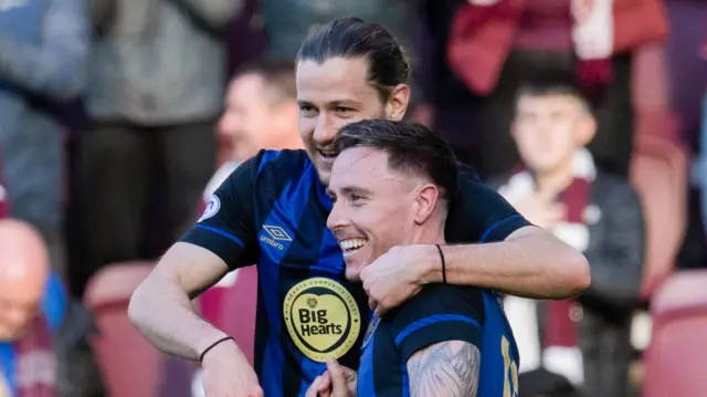 Barrie McKay made it 2-0 to Hearts with a sublime volley