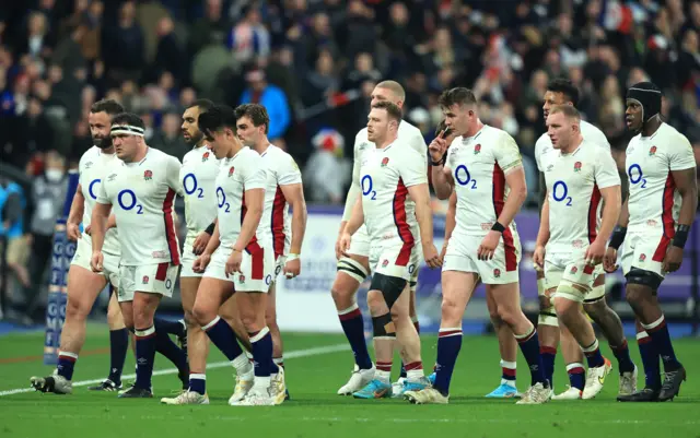 England go off at half-time