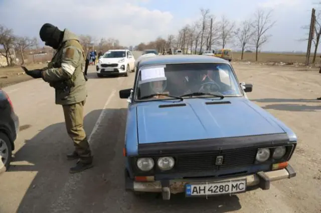 The evacuation of civilians through secure corridors continued Friday in Mariupol