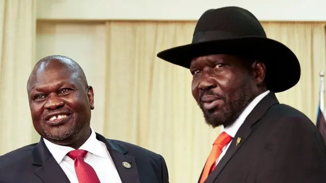 President Salva Kiir and Riek Machar