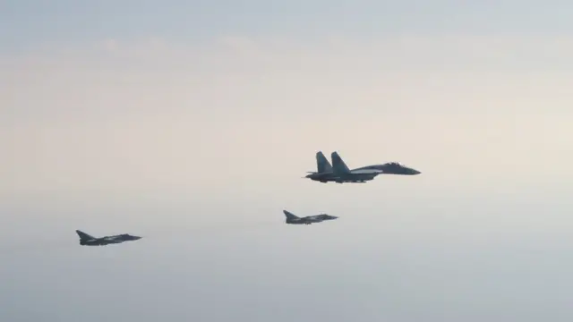 Four Russian fighter jets briefly entered Swedish airspace on Wednesday