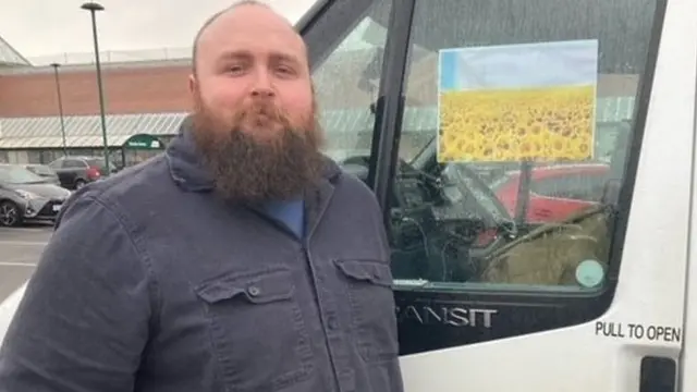 Tom Littledyke near his van