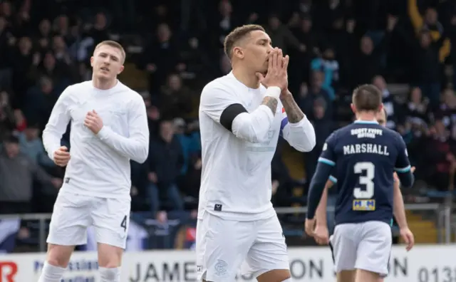 Rangers' James Tavernier despairs