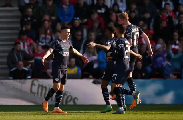 Man City celebrate