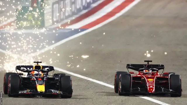 Max Verstappen and Charles Leclerc enjoy a thrilling early battle