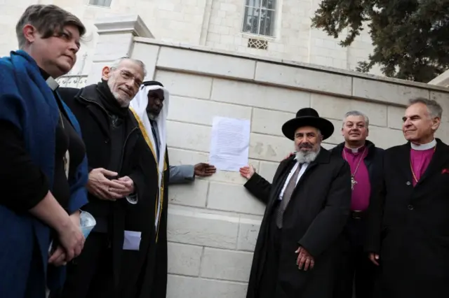 Inter-faith leaders in Jerusalem (21/03/22)