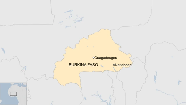 A map of Burkina Faso