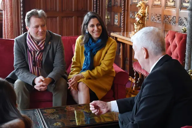 Richard and Nazanin meeting with Speaker Sir Lindsay Hoyle