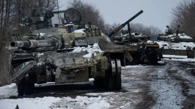 Abandoned Russian vehicle