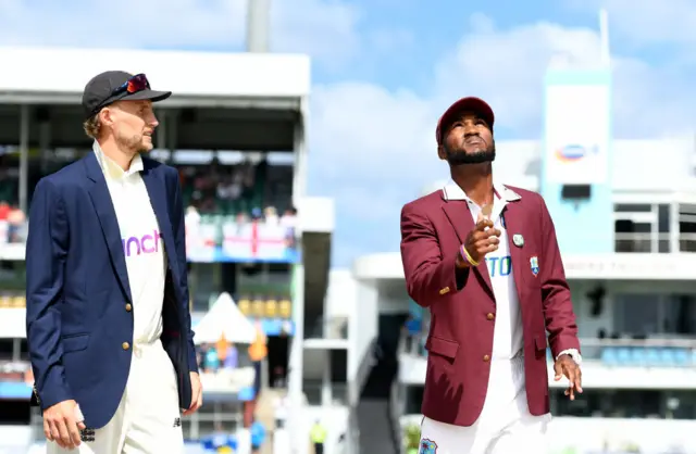 Joe Root and Kraigg Brathwaite