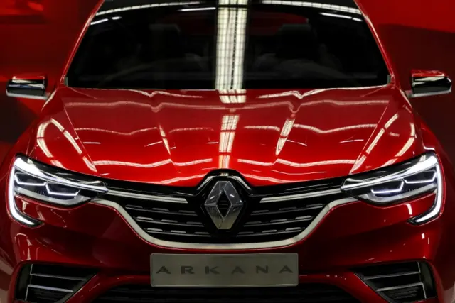 Renault Arkana mid-size crossover is seen in a show room at Renault factory in Moscow, Russia April 11, 2019.