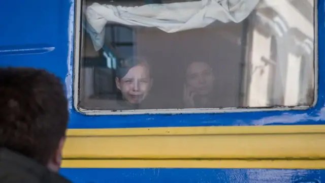 Evacuees from Mariupol