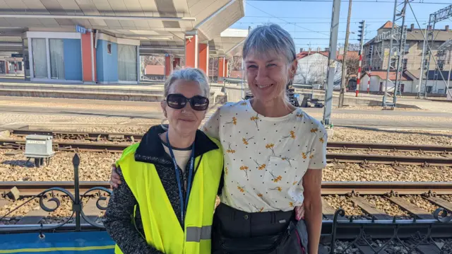 Millie (left) and Fiona (right) pictured in Krakow