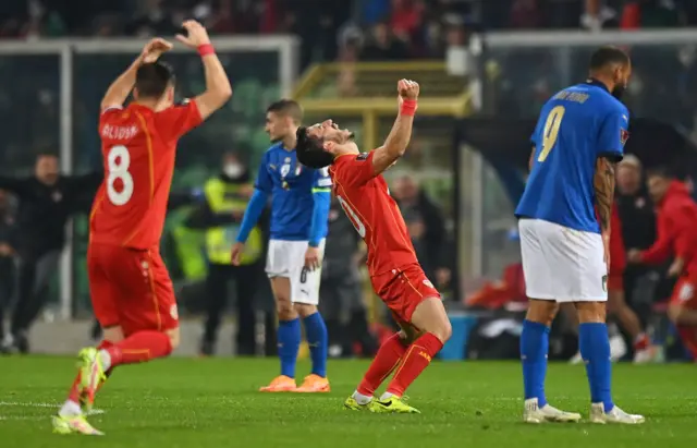 North Macedonia celebrate