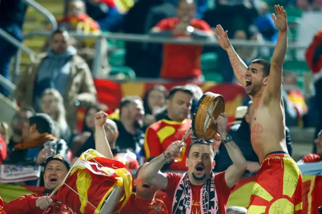 North Macedonia celebrate