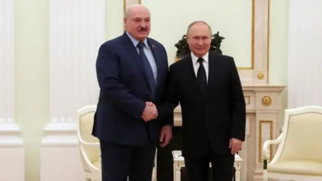 President Alexander Lukashenko and Putin