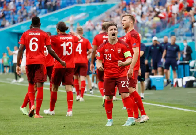 Switzerland celebrate