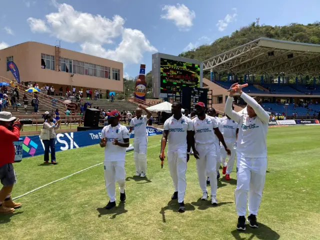 Windies do a lap of honour