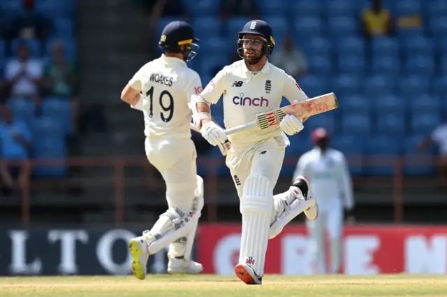 Jack Leach and Chris Woakes