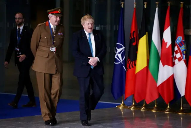 Boris Johnson at Nato