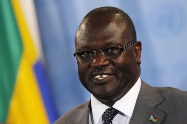 South Sudan's first vice-president Riek Machar