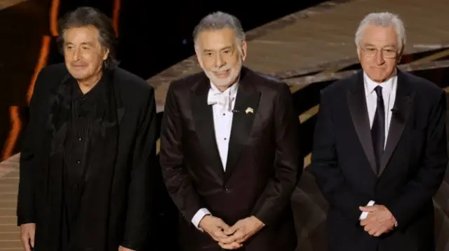 Al Pacino, Francis Ford Coppola, and Robert De Niro