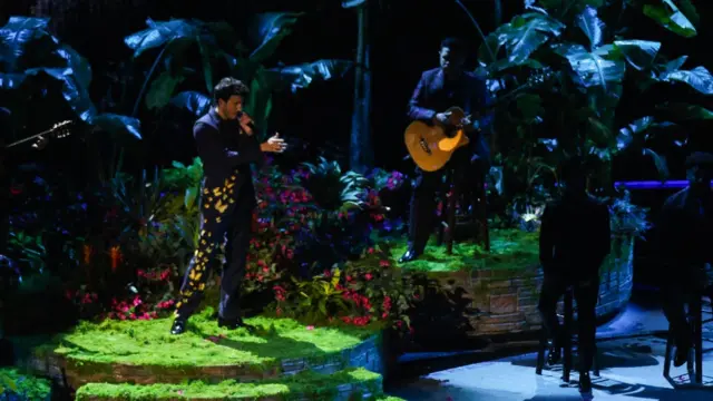 Sebastian Yatra performed the song Dos Oruguitas from the animated film Encanto