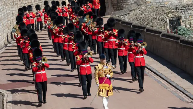 The funeral of Prince Philip, Duke of Edinburgh on April 17, 2021