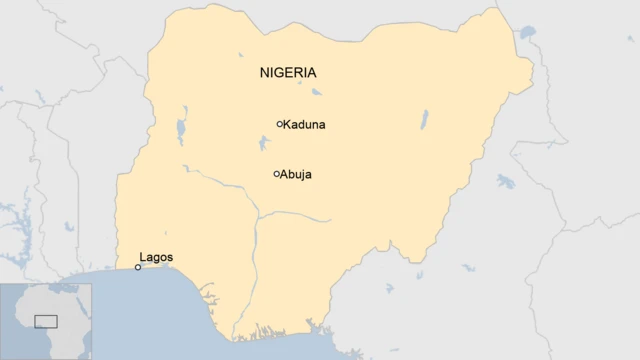 A map of Nigeria