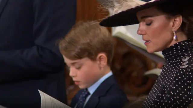 Two of the Duchess of Cambridge's three children were there including Prince George