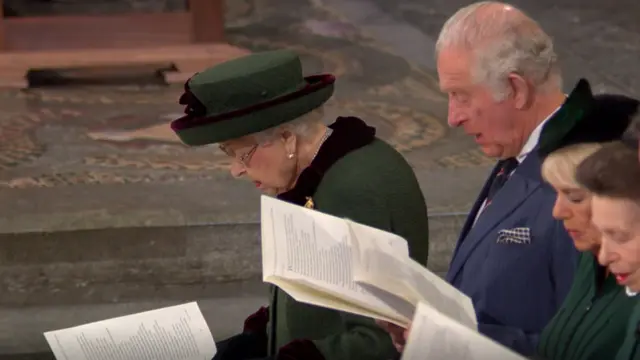 The Queen and her son Prince Charles