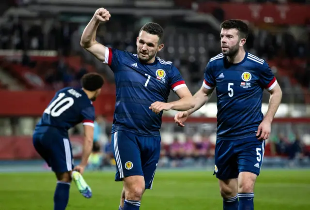 John McGinn made it 2-0 to Scotland in the second half