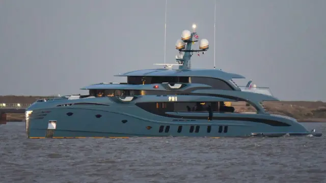 The superyacht Phi