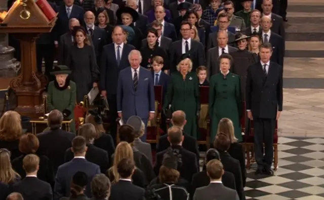 Congregation at Westminster Abbey