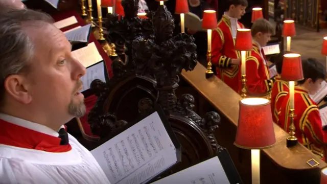 Hymns some of which were chosen by the Duke of Edinburgh were sung by the choir