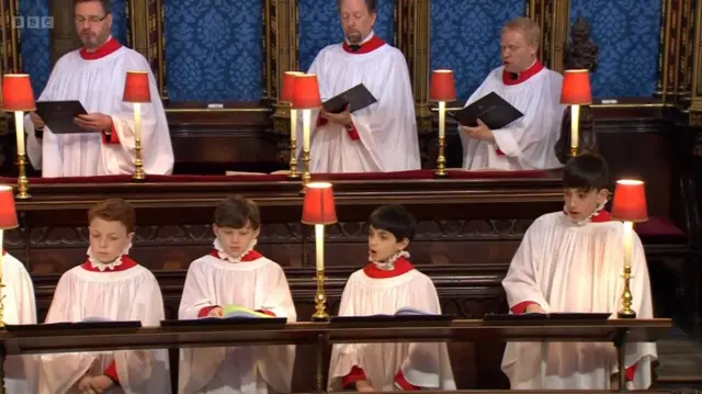 Choir at Prince Philip's service