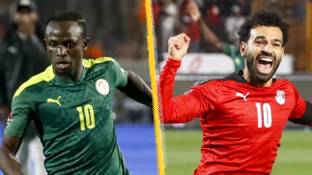 Sadio Mane and Mohamed Salah