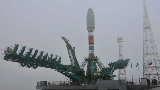 OneWeb satellites were due to be launched from the Baikonur spaceport