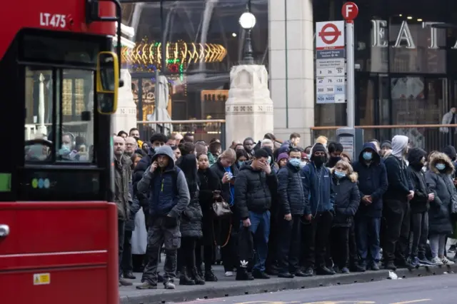 Passengers waiting