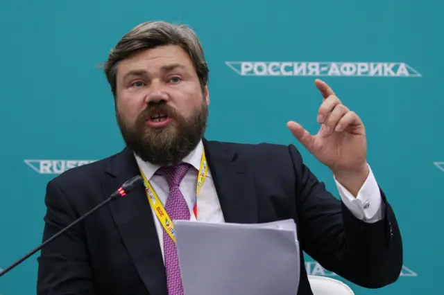 The producer is accused of working with sanctioned oligarch Konstantin Malofeyev (pictured)