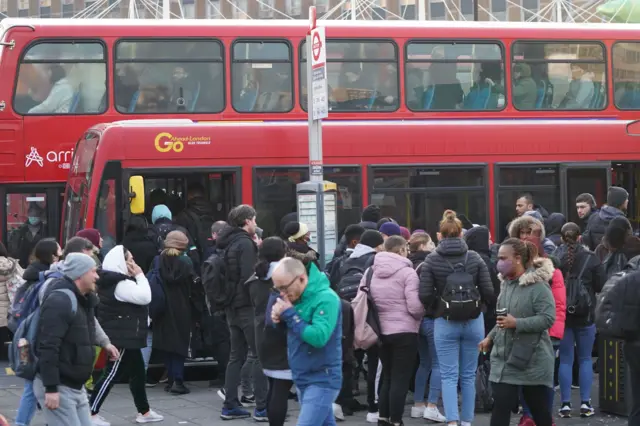 Bus at Stratford station