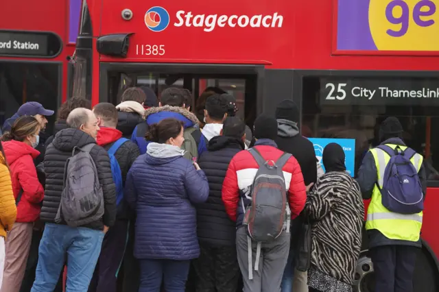 Crowded bus