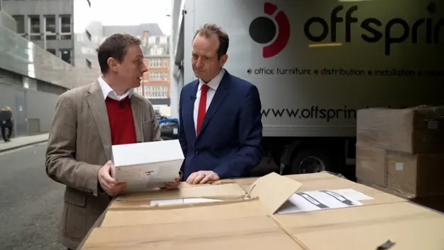 Dr Roman Cregg (left) and the Chief Executive of UCLH David Probert