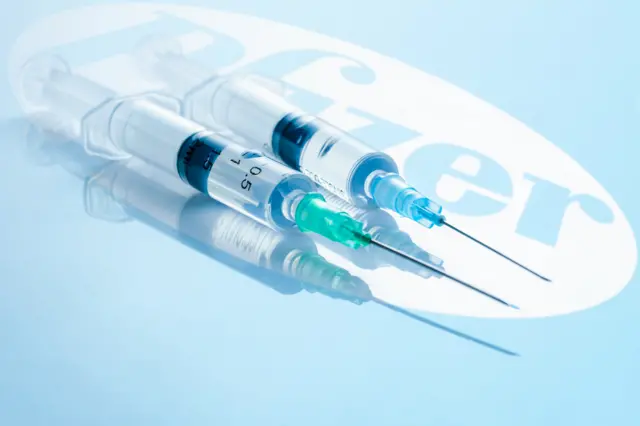 Stock photo of Pfizer Covid vaccine