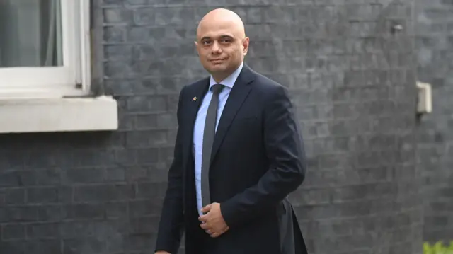 Britain"s Health Secretary Sajid Javid attends a cabinet meeting in Downing Street in London, Britain, 23 March 2022