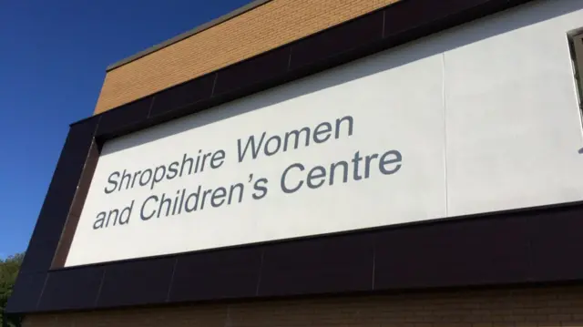 Women and Children's centre sign