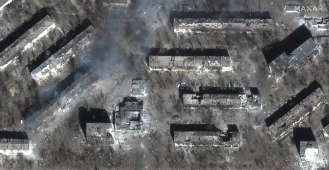 Buildings in Mariupol